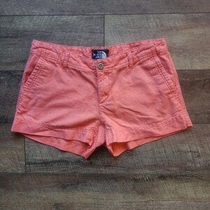 The North Face Coral Linen Cotton Blend Shorts Size 4